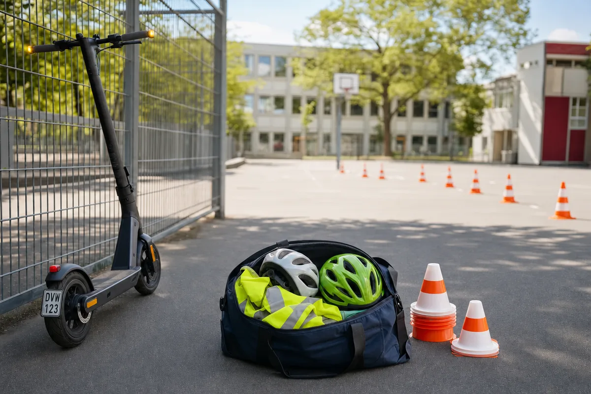 Ausrüstung für ein eigenes E-Scooter-Training